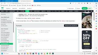 Inheritance||java oops concept||w3school