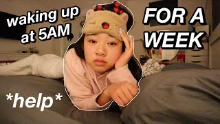 WAKING UP AT 5AM FOR A WEEK | Nicole Laeno