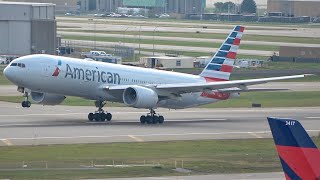 American 777-200 Diversion Departure at MSP