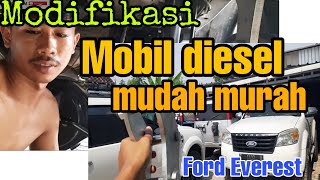 MODIFIKASI FORD EVEREST 2012 RANGER TDI, modification ford everest to be high OLI HITAM||V25