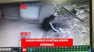 Sakar Hırsız Ayağına Sehpa Düşürdü