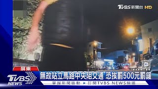 南門圓環邊拍照被按喇叭 當街爆口角衝突｜TVBS新聞 @TVBSNEWS02