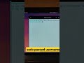 reset password in linux