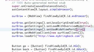 Android Application Development Tutorial 92 WebView Settings