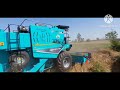 New Daiker combine Harvester Harvasting wheat in field #combine #90s #harvasting #farmer #viral #daw