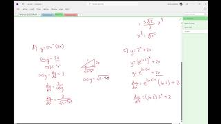 Derivatives and Integrals Review Worksheet Problem 1 Solutions