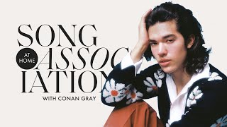 Conan Gray Sings Taylor Swift, One Direction, and "Heather" in a Game of Song Association | ELLE