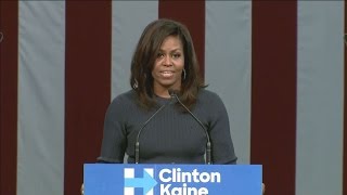 Michelle Obama Excoriates Trump for ‘Predatory Behavior’
