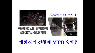 경전철에 MTB를 싣고 이동가능? 울산에서 남창역까지 남창시장에 뭘 팔길래?