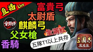 直播目前戰況和繼續實測全滿紅T1以上的五隊共存｜S12第46日｜賽區：PK11001｜＃三國志​​戰略版｜2023.7.18