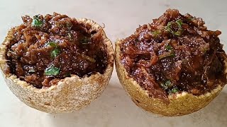 Kodbel Makha Recipe || Masala Bel Wood Apple Recipe-কদবেল মাখা রেসিপি// PAPIYA'S KITCHEN