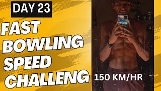 fast bowling speed challenge day 23#motivationalvedio #cricket#vlog #fastbowling#suravjoshinewhome