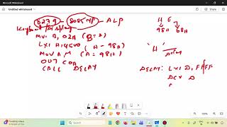 8279 part 2 - Rolling message display program - 8085 microprocessor.