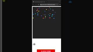 How To Create Particle Animation Using Html Css And Javascript | Source Code On Pin Comment | #html