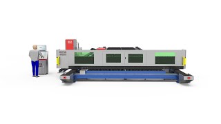 EETO-FGT26030 30KW High Power Laser Cutting Machine with Bevel Cutting Head -- \