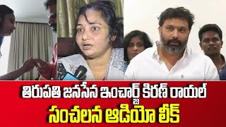 Tirupati Jansena in charge Kiran Royal Sensational audio Leek | Pawan Kalyan #SocialTvTelugu