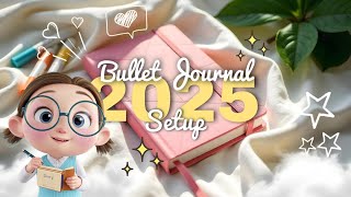 2025 Bullet Journal Setup🌸✨ | Plan with me | Ideas for Bujo beginners |#diy #ideas #craft #journal