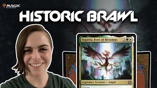 Card Advantage \u0026 Board Protection | Sigarda, Font of Blessings | Historic Brawl | MTG Arena