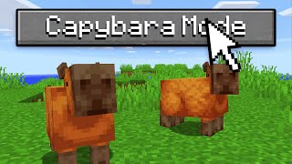 I Added Capybaras in Minecraft