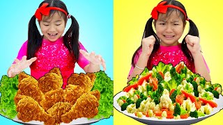 Eat Vegetables Song | Jannie Pretend Play Sing-Along Nursery Rhymes & Kids Songs