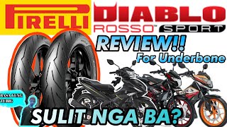 PIRELLI Diablo Rosso Sport Tire Review | Best Quality Budget Tires | Underbone Tires|Honda Rs 150