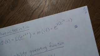 Generating Functions for Poisson Distribution