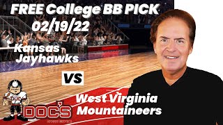 College Basketball Pick - Kansas vs West Virginia Prediction, 2/19/2022 Free Best Bets & Odds