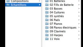 100 Télécharger et ranger les échantillons Mac