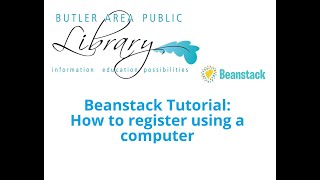 Beanstack Tutorial: How to register using a computer