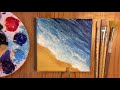 painting tiny canvases