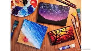 Painting Tiny Canvases