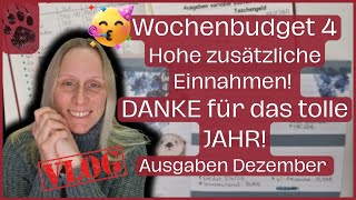 SPAREN Wochenabschluss 4 Dezemberbudget 🎆 Guten Rutsch! 🥳🤩 #umschlagmethode #budgetplanung #vlog