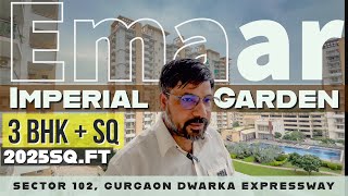 Emaar Imperial Garden ~ ❒ 3 BHK + SQ [ 2,025 Sq.Ft ] Sector 102 Gurgaon, Dwarka Expressway