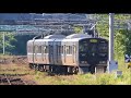 jr九州：直方駅・813系1000番台電車発着・817系電車直方運輸センター入線シーン