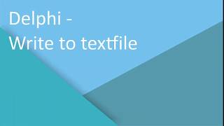 Delphi - Writeln