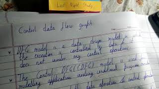 Control data flow graph