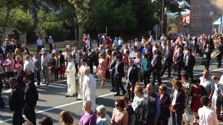 Multitudinaria procesión pola Virxe do Portal en Ribadavia