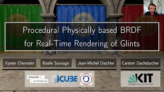 Procedural Physically based BRDF for Real-Time Rendering of Glints