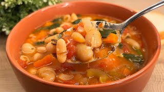 My Italian friend gave me a recipe for Easy Bean Soup! So delicious you'll want more!