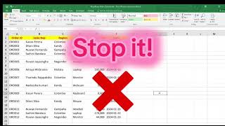 Stop deleting blank Excel rows like this! 🛑 #shorts