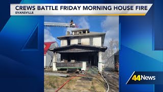 Crews called to house fire on Monroe Avenue in Evansville