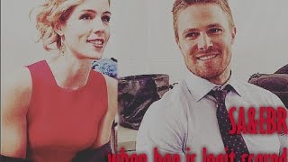 Stephen Amell & Emily Bett Rickards - when bae is legit scared
