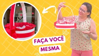 COMO FAZER UMA LINDA CESTA COM PAPELÃO