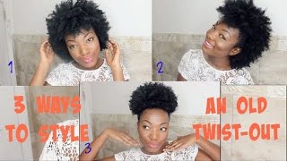 3 Ways to Style an Old or Failed Twistout on Natural Hair