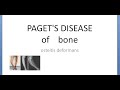 Orthopedics 336 Pagets disease of bone osteitis deformans Absent Haversian CALCITONIN