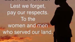 LEST WE FORGET lyrics