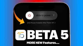 iOS 15 BETA 5 | NEW Power OFF MENU & More (Follow Up)