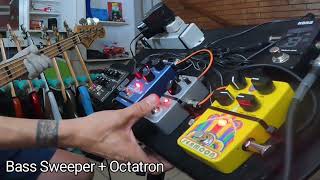 Seamoon Octatron on bass pedalboard