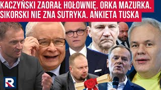 Kaczyński zaorał Hołownię. Mazurek miażdży. Sikorski nie zna Sutryka. Ankieta Tuska  Polityczna Kawa