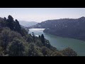 Birds eye view  of Nainital from Cable Car.